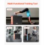 VEVOR Caja de Salto Pliométrica 3 en 1 Caja de Salto Tejido de Malla de PVC y Algodón Caja de Ejercicios de Fitness Antideslizante Capacidad de Peso 100kg para Entrenamiento en Gimnasio, Casa, Negro