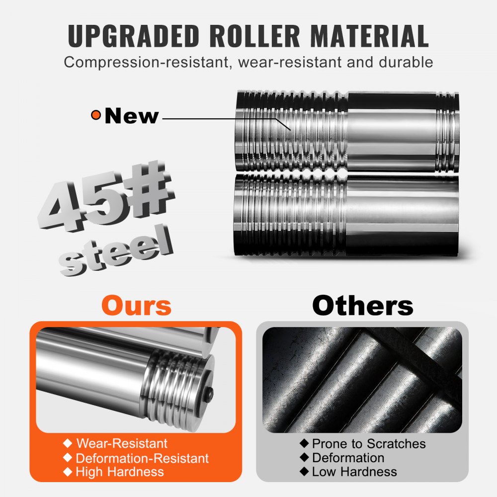 VEVOR 3 in 1 Hand Rolling Mill Machine 57 mm Combination Rolling Mill, Manual Rolling Mill Jewelry Rolling Mill Adjustable Thickness from 0 to 5.5 mm, Hand Rolling Mill Machine for Platinum / K-Gold / Brass / Aluminum