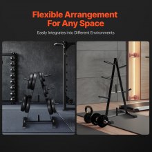 VEVOR Soporte para Placas de Pesas para Gimnasio en Casa 690 x 375 x 930 mm