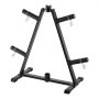 VEVOR Weight Plate Rack A-Frame Weight Plate Tree for 2-inch Weight Plates, Weight Plate Tree, 136 kg Load Capacity, Weight Storage Holder, Barbell Rack Storage Stand