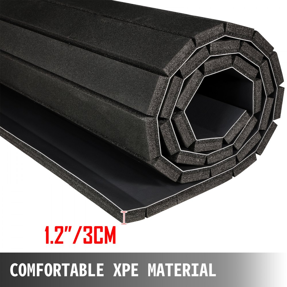 Alfombrilla Fitness Esterilla Fitness 1,5 x 3 m Negro Colchonetas para Gimnasio