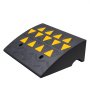 VEVOR Rampa de Umbral Altura 15,2 cm Rampa de Goma para Acera Carga de 15 T Rampa de Acceso para Sillas de Ruedas con Estructura de Malla Estable para Paso Coches Motos Bicicletas 49,1x37x15,2 cm
