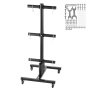 VEVOR Weight Plate Rack, Weight Plate Tree for 2-inch Weight Plates, Standard Weight Plate Tree, Rolling, Weight Storage Holder with a Load Capacity of 454 kg, Storage Stand