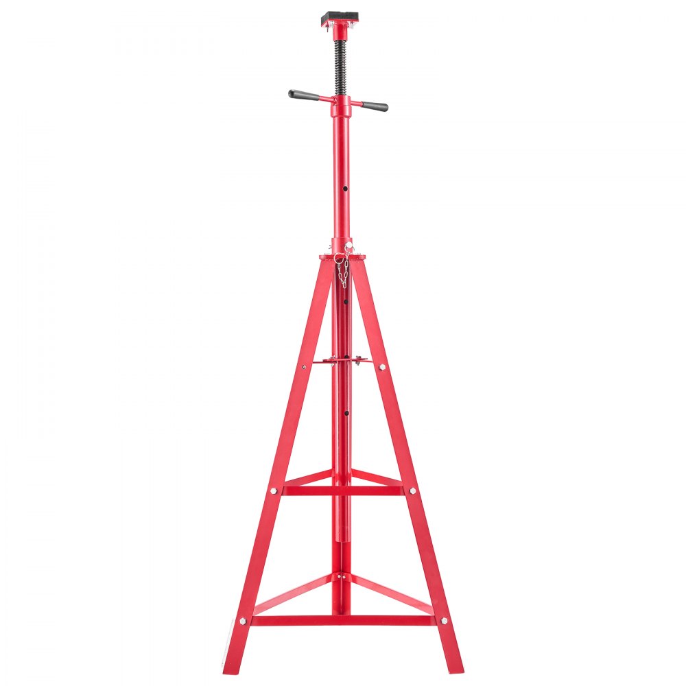 VEVOR Soporte de Elevación Inferior Capacidad de 2 t, Soporte para Debajo del Polipasto Elevación de 120-215 cm, Altura Ajustable en 4 Niveles, Acero al Carbono de Alta Resistencia para Garajes