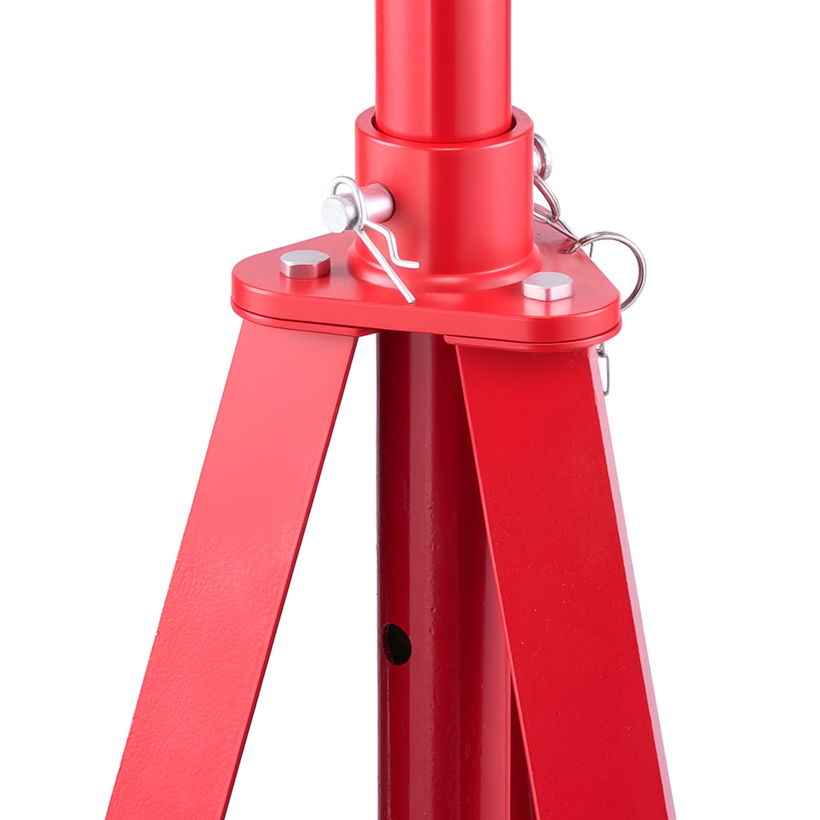 VEVOR Soporte de Elevación Inferior Capacidad de 2 t, Soporte para Debajo del Polipasto Elevación de 120-215 cm, Altura Ajustable en 4 Niveles, Acero al Carbono de Alta Resistencia para Garajes