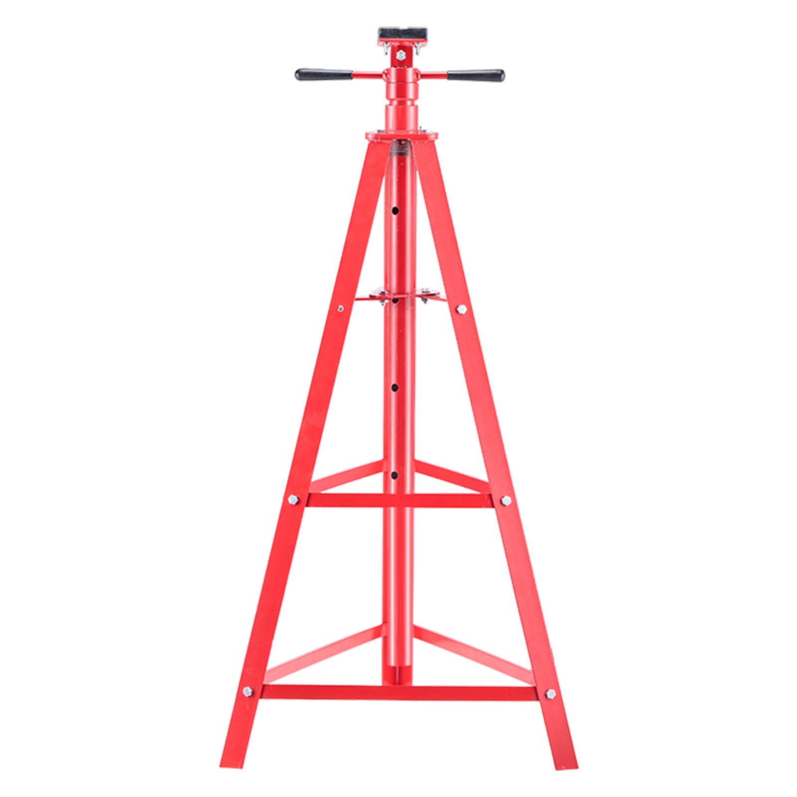 VEVOR Soporte de Elevación Inferior Capacidad de 2 t, Soporte para Debajo del Polipasto Elevación de 120-215 cm, Altura Ajustable en 4 Niveles, Acero al Carbono de Alta Resistencia para Garajes