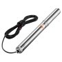 VEVOR Bomba Sumergible para Pozos Profundos con cable de 20 m, Caja de Control Externa Potencia de Entrada 750 W Caudal de 65 L/min, Altura de Elevación de 64 m para Riego Industrial y Uso Doméstico