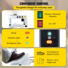 VEVOR Torno Alfarero Máquina Eléctrica de Cerámica Torno Ceramica 11 Pulgadas Rueda de Cerámica Manual Blanco