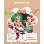 VEVOR Batería Infantil de 3 Piezas de 14 in / 355,6 mm para Principiantes con Trono Ajustable, Platillo y Dos Pares de Baquetas, Kit de Aprendizaje de Música de Batería para Niños de 6 a 13 Años, Rojo