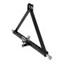 VEVOR Enganche de Remolque de 3 Puntos, Adaptador de Acoplamiento con Enganche de Cabeza Esférica, Compatible con Tractores de Categoría 2 de Kubota Mahindra Ford Yanmar John Deere Massey Ferguson