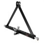 VEVOR Enganche de Remolque de 3 Puntos, Adaptador de Acoplamiento con Enganche de Cabeza Esférica, Compatible con Tractores de Categoría 2 de Kubota Mahindra Ford Yanmar John Deere Massey Ferguson