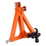 VEVOR 3 Point Trailer Hitch with 50.8mm Receiver, 3 Pt Quick Hitch with 3 Trailer Balls, Tractor Tow Drawbar Adapter for Category 1, Kubota, Mahindra, Ford, Yanmar, John Deere, Massey Ferguson, Orange