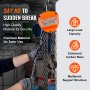 VEVOR Polipasto de Cadena Manual 1 T Polipasto de Cadena con Gancho de Bloque de 360° Altura de Elevación 2,8 m Acero Aleado G80 Guía de Cadena con Freno de Doble Trinquete para Garajes de Mercancías