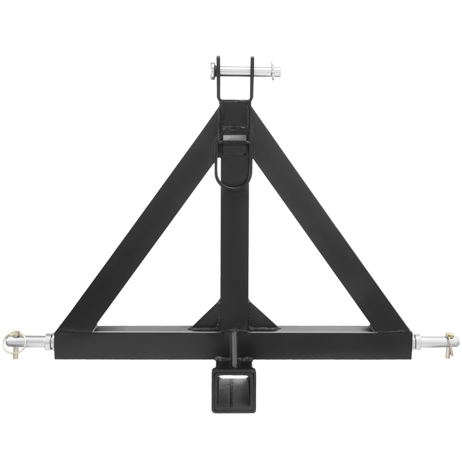 VEVOR Receptor de Enganche de 3 Puntos Enganche de Remolque de 5,08cm Categoría 1 Adaptador de Barra de Remolque para Tractor con Pasadores Compatible con Kubota, Mahindra, Ford, Yanmar, 634x608x165mm
