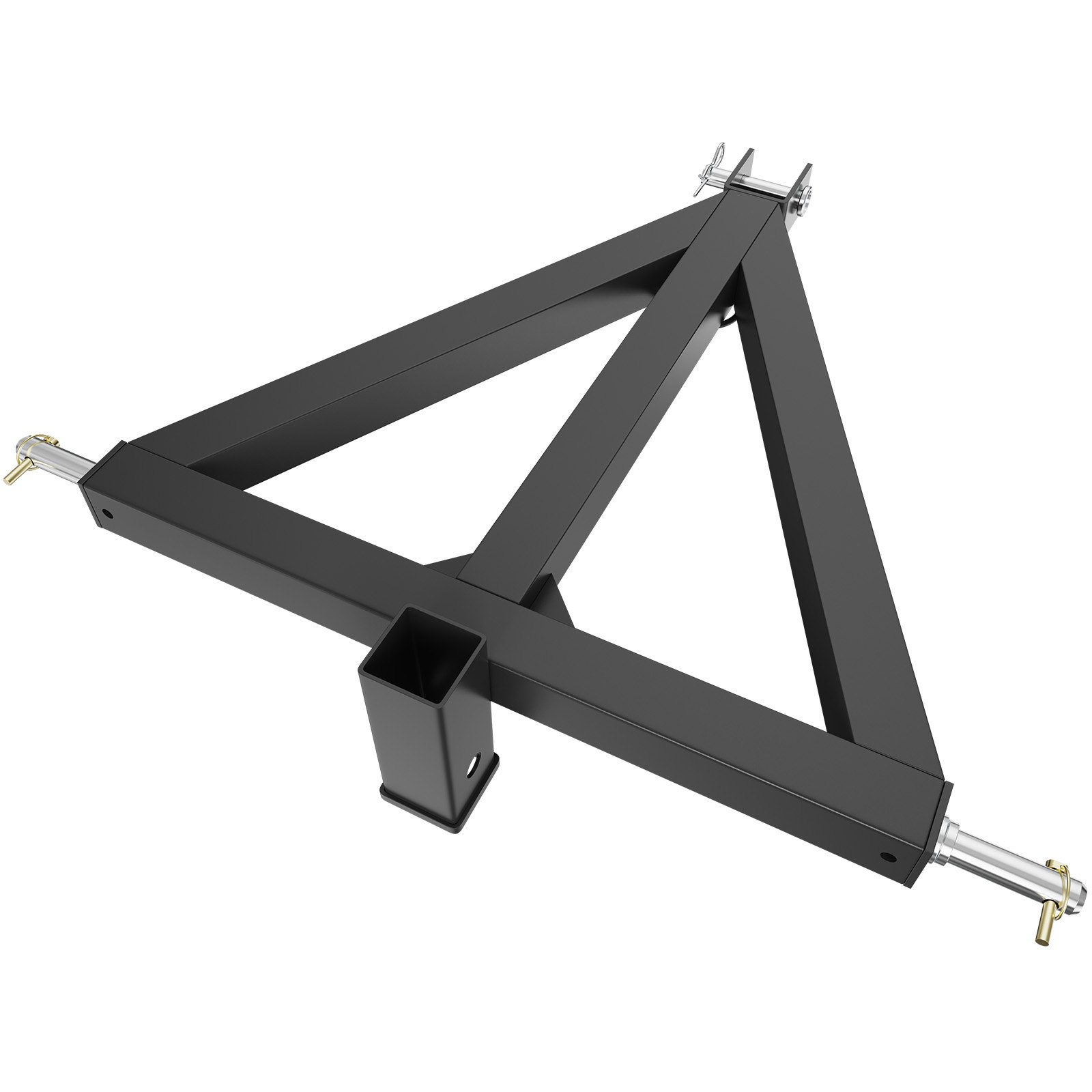 VEVOR Receptor de Enganche 3 Puntos Enganche de Remolque de Tractor Categoría 1, Adaptador de Barra de Tiro Estándar 5,08cm, 635x610 mm con Pasadores para Trabajos de Construcción de Equipos Agrícolas