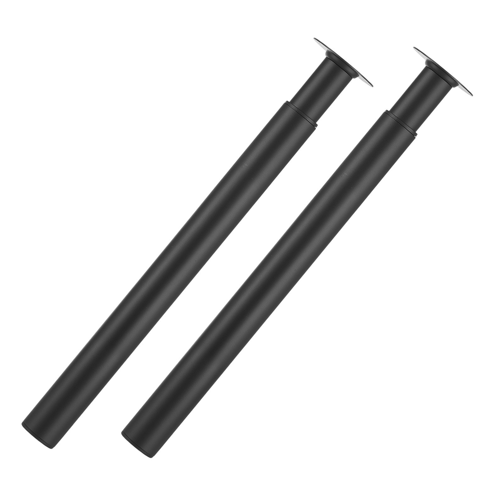 VEVOR Patas Regulables de Mesa de Acero al Carbono, Altura Ajustable 710-1100 mm, Negro, Capacidad Máxima 544 kg, Juego de 4 Patas con Kit de Herrajes para Escritorio, Mesa de Bar, Banco de Trabajo