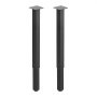 VEVOR Patas Regulables de Mesa de Acero al Carbono, Capacidad Máxima 544 kg, Altura Ajustable 600-1000 mm, Juego de 4 Patas Cuadradas con Kit de Herrajes para Mesa de Bar, Banco de Trabajo, Escritorio