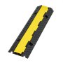 VEVOR Protector de Cables para Suelo de 2 Canales de 32 x 31 mm, Rampa de Protección de Cable Carga de Capacidad de 9979 kg, Rampa de Caucho para Interiores, Exteriores, Hogar, Oficina, Almacén