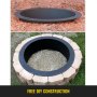Anillo para fogata VEVOR con grava y ladrillos para construcción de bricolaje.