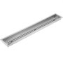 VEVOR Mesa rectangular de Hoguera 121,9 x 15,2 x 5,0cm Brasero Portátil de Mesa de gas Propano Brasero Exterior para chimenea Exterior de metal para exterior
