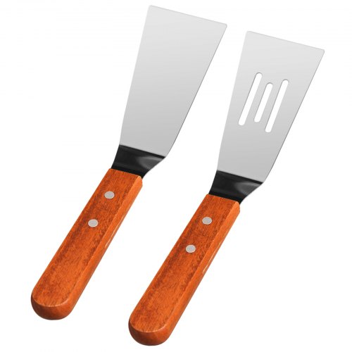 VEVOR Parrilla Plana de Acero Inoxidable de 81 x 43 x 5,6 cm, Placa de Bandejas Triples con 2 Cuchillas, Placa de Olla Plana Universal, Ranura de Grasa para Barbacoa Fiestas de Cocina Restaurantes