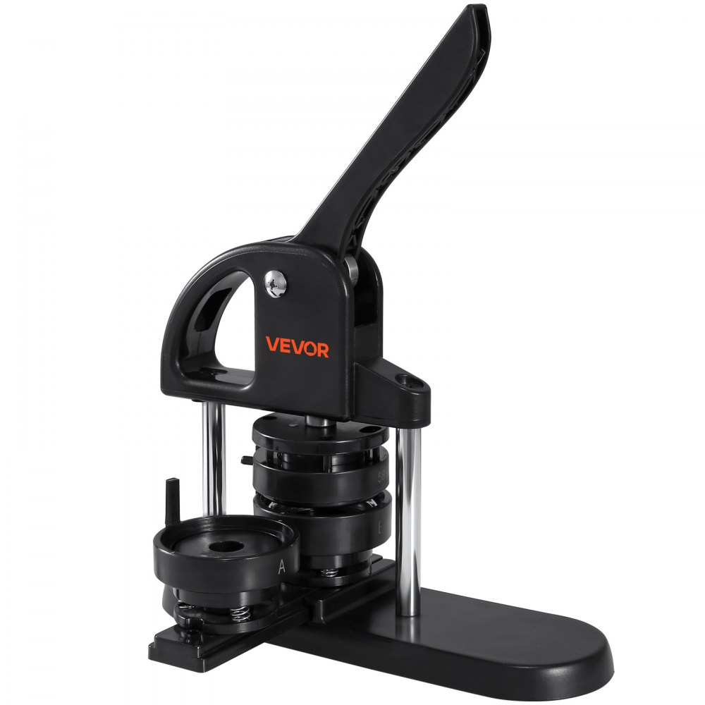 VEVOR Máquina para Hacer Botones de 25/32/58 mm Prensa para Insignias con 300 Kits de Consumibles Libro Mágico y Cortador de Círculos Fabricante de Insignias de Plástico Resistente para Hacer Botones