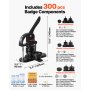 VEVOR Máquina para Hacer Botones de 25/32/58 mm Prensa para Insignias con 300 Kits de Consumibles Libro Mágico y Cortador de Círculos Fabricante de Insignias de Plástico Resistente para Hacer Botones