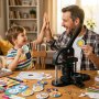 VEVOR Máquina para Hacer Botones de 25/32/58 mm Prensa para Insignias con 300 Kits de Consumibles Libro Mágico y Cortador de Círculos Fabricante de Insignias de Plástico Resistente para Hacer Botones