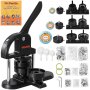VEVOR Máquina para Hacer Botones de 25/32/58 mm Prensa para Insignias con 300 Kits de Consumibles Libro Mágico y Cortador de Círculos Fabricante de Insignias de Plástico Resistente para Hacer Botones