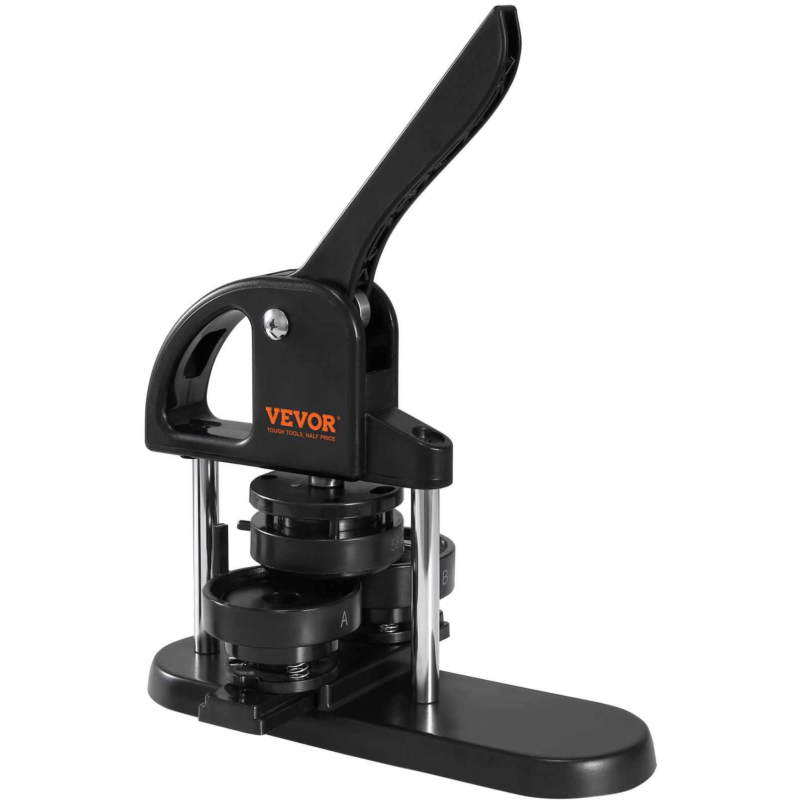VEVOR Button Machine, Button Maker Machine 25/32/58mm, Badge Punch Press, Button Press, DIY Badge Press Machine, Button Badge Maker for Personalized Badges, incl. Instruction Booklet