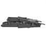 VEVOR 2 Juegos de Sillas Adirondack de Plástico Plegables y Portátiles de 800 x 755 x 915 mm para Exteriores, con Portavasos, Reposabrazos Relajante y Ergonómico para Jardín, Patio trasero, Gris