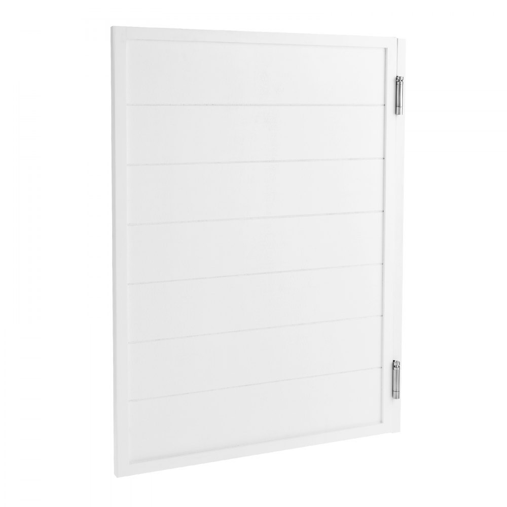 VEVOR Saloon Doors, 805x1060x28 cm, Single Swing Doors, Square Design with Hinges & Fittings Kit, Easy to Install, for Hallway, Kitchen, Bar, Cafes, Pub, Entrance, White