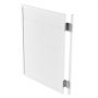 VEVOR Puertas Batientes para Cafetería, Puertas Individuales 805 x 28 x 1060 mm con Bisagras y Kit de Herrajes, Diseño Cuadrado de Madera de Pino para Pasillo, Cocina, Bar, Entrada de Pub, Blanco