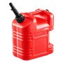 VEVOR Bidón de Gasolina de 9,5 L, Tanque de Combustible de HDPE y PP, con Pico y Escala, Caudal Máximo de 15 L/min, a Prueba de Fugas, para la Mayoría de Autos, Motocicletas, ATV, UTV, Rojo, 1 Pieza