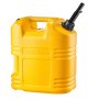 VEVOR Bidón de Gasolina 19 L, Tanque de Combustible de HDPE y PP, con Pico y Escala, Caudal Máximo de 15 L/min, a Prueba de Fugas, para la Mayoría de Autos, Motocicletas, ATV, UTV, Amarillo, 1 Pieza