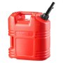 VEVOR Bidón de Gasolina de 19 L, Tanque de Combustible de HDPE y PP, con Pico y Escala, Caudal Máximo de 15 L/min, a Prueba de Fugas, para la Mayoría de Autos, Motocicletas, ATV, UTV, Rojo, 1 Pieza