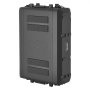 VEVOR 2U Rack Case, 260 mm Depth, Rackmount Flight Case Shallow Rack with Microphone Compartments, Polyethylene Construction, Recessed Twist Latches, Easy Installation, for Amplifier, Audio, DJ Mixer