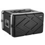 VEVOR 6U Rack Case, 310 mm Depth, Server Rack Cabinet Shallow with ABS Construction, Heavy Duty Recessed Twist Latches, Detachable Front & Back Cover, Easy Installation, for Amplifier, Audio, DJ Mixer