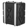 VEVOR 6U Rack Case, 310 mm Depth, Server Rack Cabinet Shallow with ABS Construction, Heavy Duty Recessed Twist Latches, Detachable Front & Back Cover, Easy Installation, for Amplifier, Audio, DJ Mixer