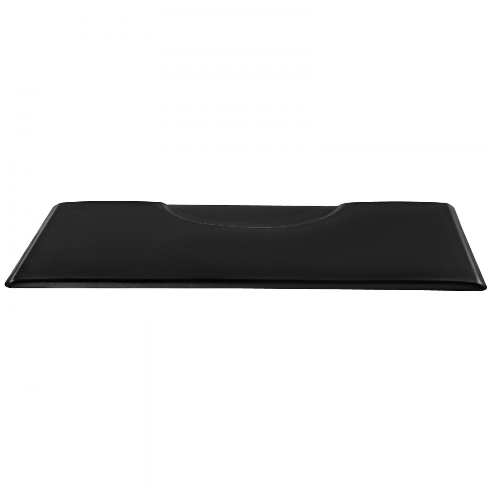 VEVOR Alfombrilla de Peluquería Rectangular, Antifatiga, Cómoda y Elegante, de PVC + PU, con Corte Redondo, Bordes Biselados Antirretroceso y Base Antideslizante, 1525 x 915 x 23 mm, Negro Mate