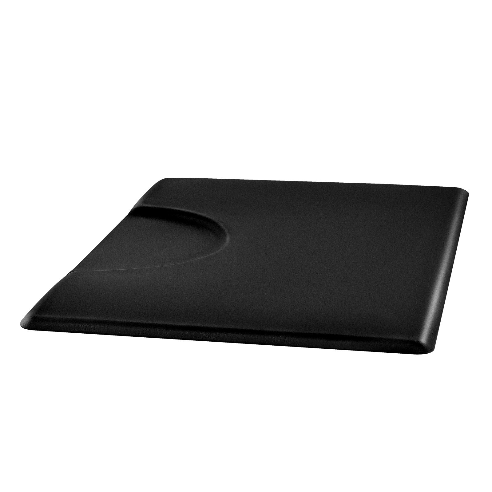 VEVOR Alfombrilla de Peluquería Rectangular, Antifatiga, Cómoda y Elegante, de PVC + PU, con Corte Redondo, Bordes Biselados Antirretroceso y Base Antideslizante, 1525 x 915 x 23 mm, Negro Mate