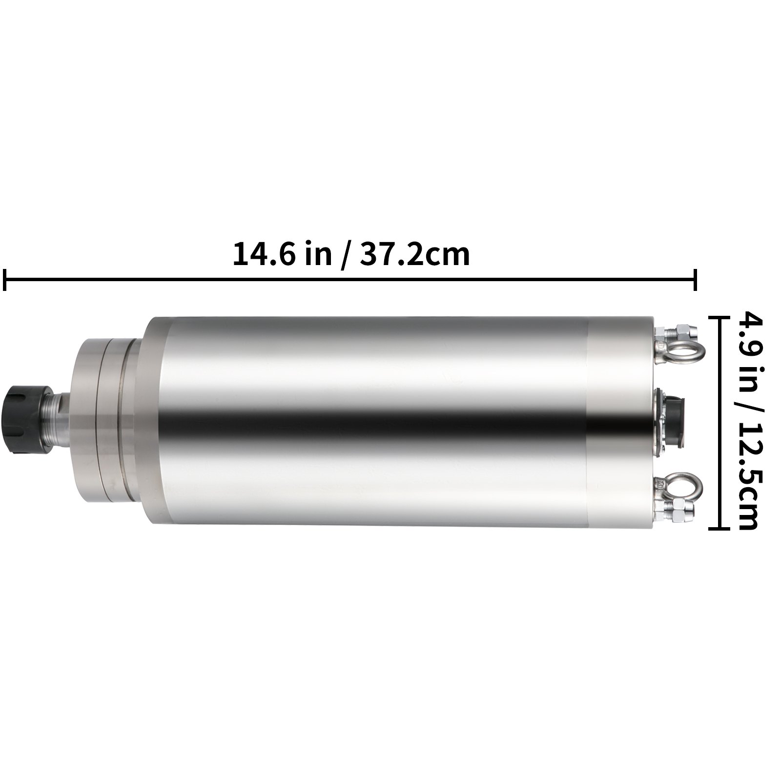 Vevor Kit De Motor Del Husillo Cnc 5,5 Kw 380 v Refrigerado Por Agua Pinzas Er25