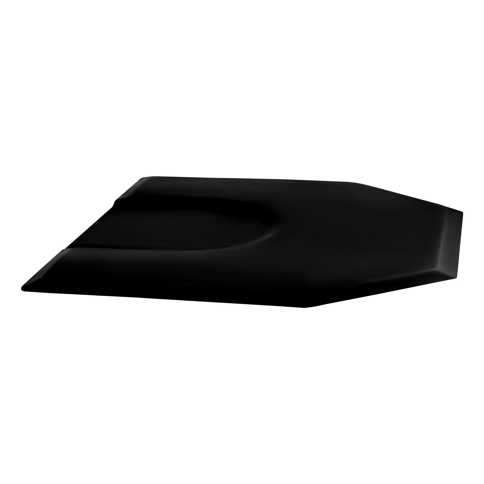 VEVOR Alfombrilla de Peluquería para Estilistas, Antifatiga, Hexagonal, con Corte Redondo, Superficie de PVC Fácil de Limpiar y Bordes Biselados Anticaídas, 1225 x 1505 x 25 mm, Negro Mate, 1 ud