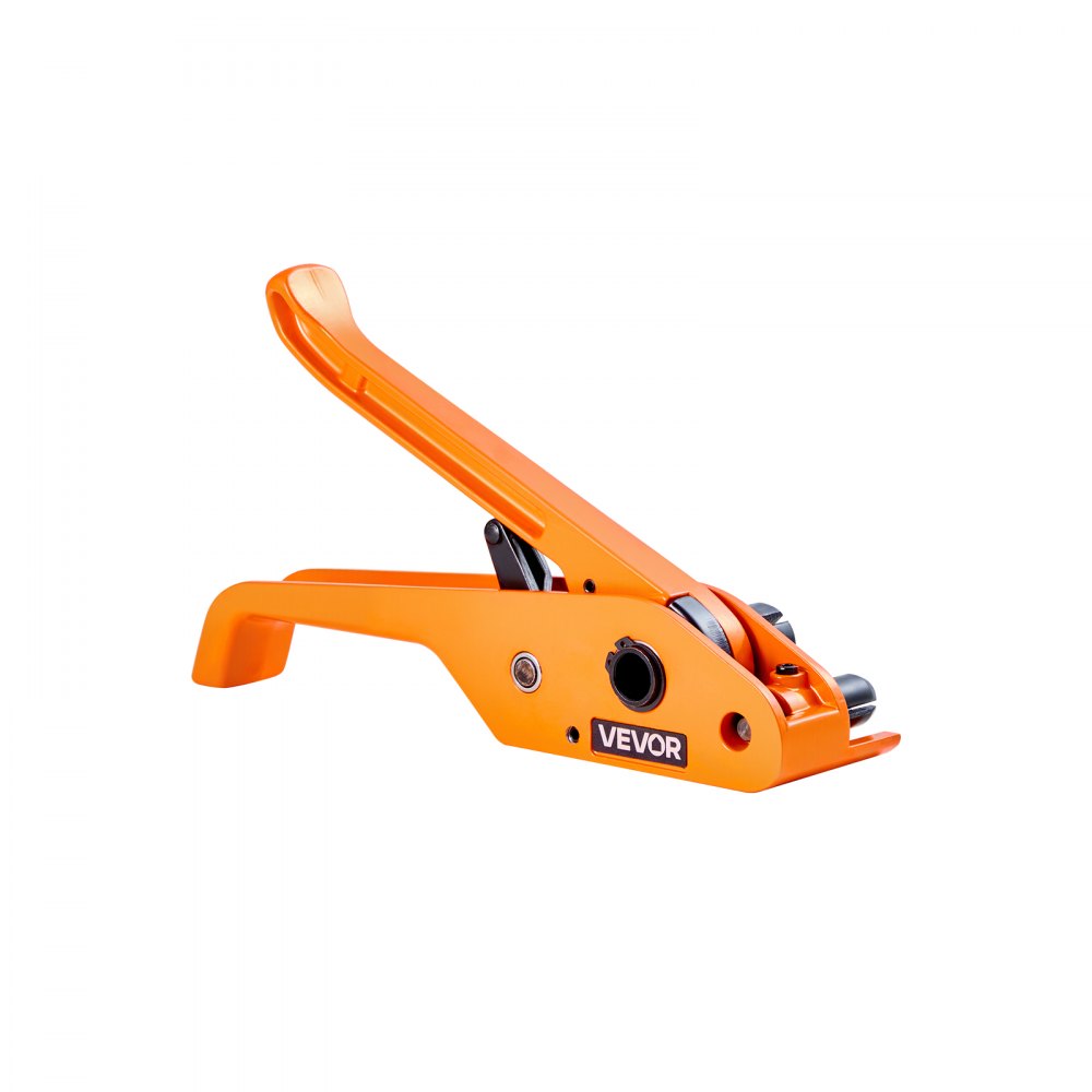 VEVOR Juego de Flejado Manual con Fleje de PET de 304,8 m y 300 Precintos Metálicos, Herramienta de Flejado para Embalaje, Kit Completo para Almacén, Mercado, Garaje, Envío, Mudanza, Hogar, Naranja