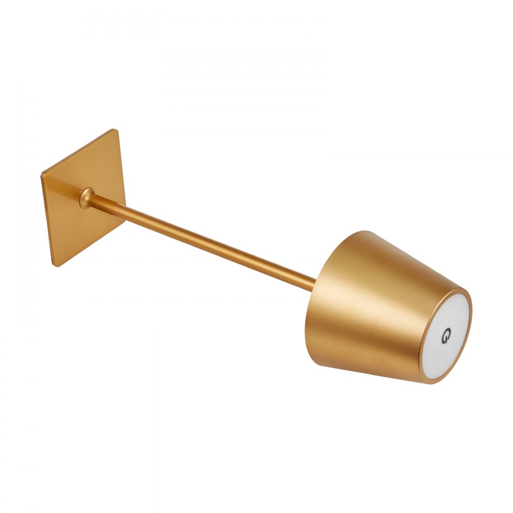 VEVOR Lámpara de Mesa Inalámbrica 2 Piezas Batería Recargable Integrada de 5200 mAh Atenuación Continua en 3 Colores 3000-6500 K Lámpara de Mesa para Restaurante, Dormitorio, Sala de Estar, Dorado