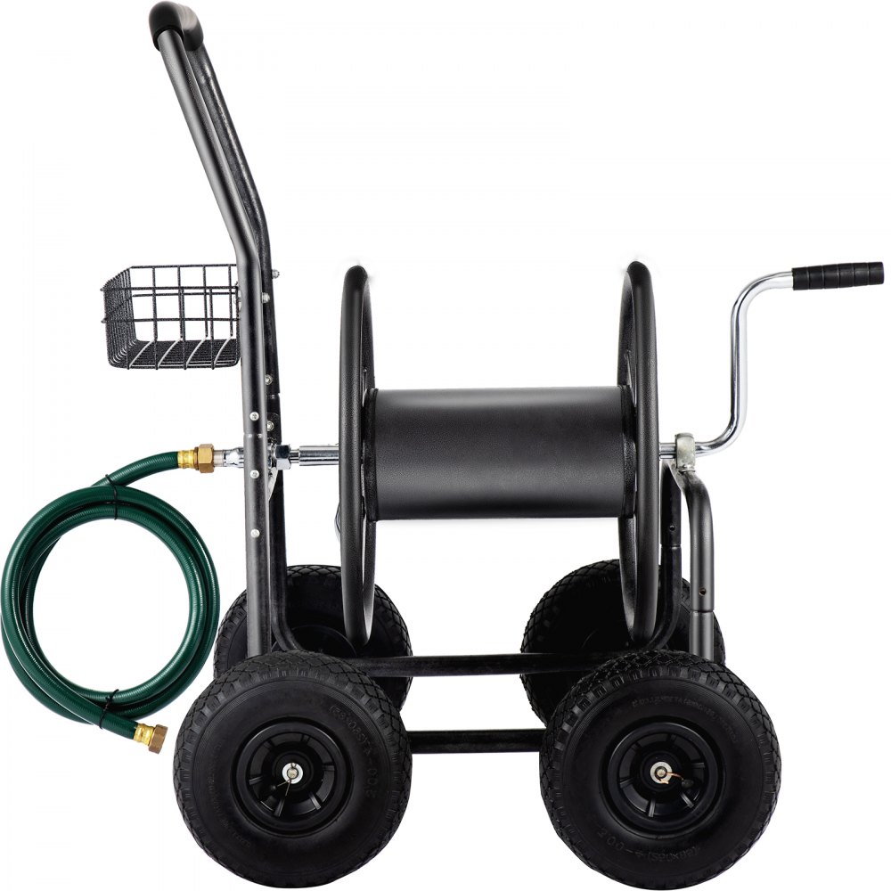 VEVOR Carro Portamangueras Acero Capacidad 91m de Manguera de 1,6cm con Ruedas