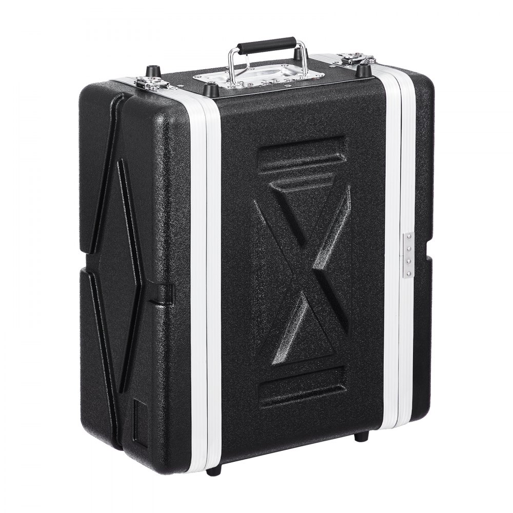 VEVOR 4U Gabinete para Servidor, Profundidad de 361,95 mm, Gabinete para Rack de Servidor con Manija de Construcción ABS, Paneles Frontal y Posterior Desmontables para Amplificadores, Mezcladores