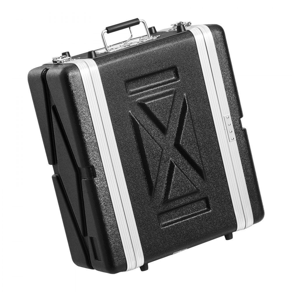 VEVOR 4U Gabinete para Servidor, Profundidad de 361,95 mm, Gabinete para Rack de Servidor con Manija de Construcción ABS, Paneles Frontal y Posterior Desmontables para Amplificadores, Mezcladores