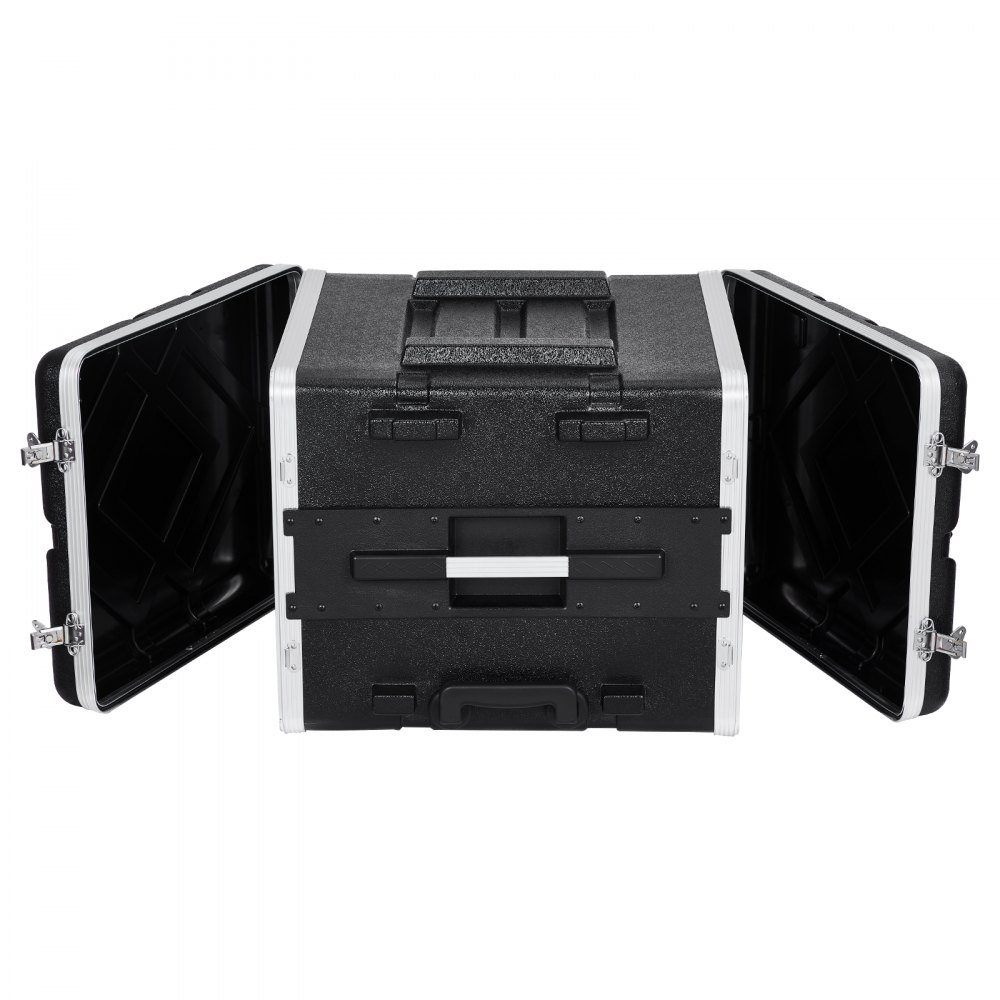 VEVOR 8U Gabinete para Servidor, Profundidad de 488,95 mm, Gabinete para Rack de Servidor con Ruedas, Asa de Construcción ABS, Paneles Frontal y Posterior Desmontables para Amplificadores, Mezcladores