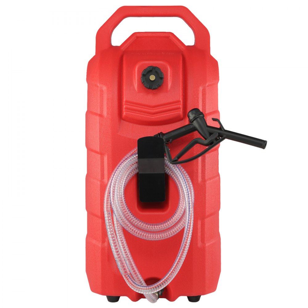 VEVOR Tanque de Combustible Portátil con Ruedas 16 Gal 60L Bidón de Gasolina 2 Piezas con Bomba Manual, Transferencia de Combustible para Gasolina, Diesel, Aceite, Máquina, Cortacésped, Coche, Tractor